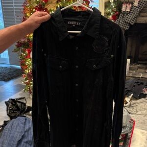 Remetee Black Long Sleeve Shirt